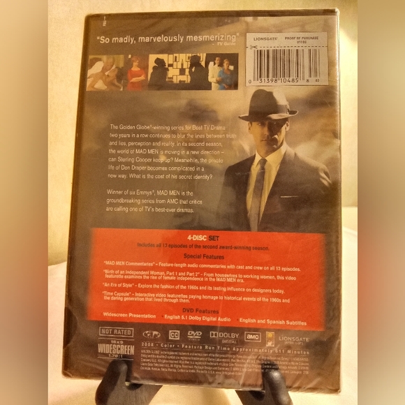 Mad Men Season 2 DVD / 4 disc set - NEW - Picture 2 of 8